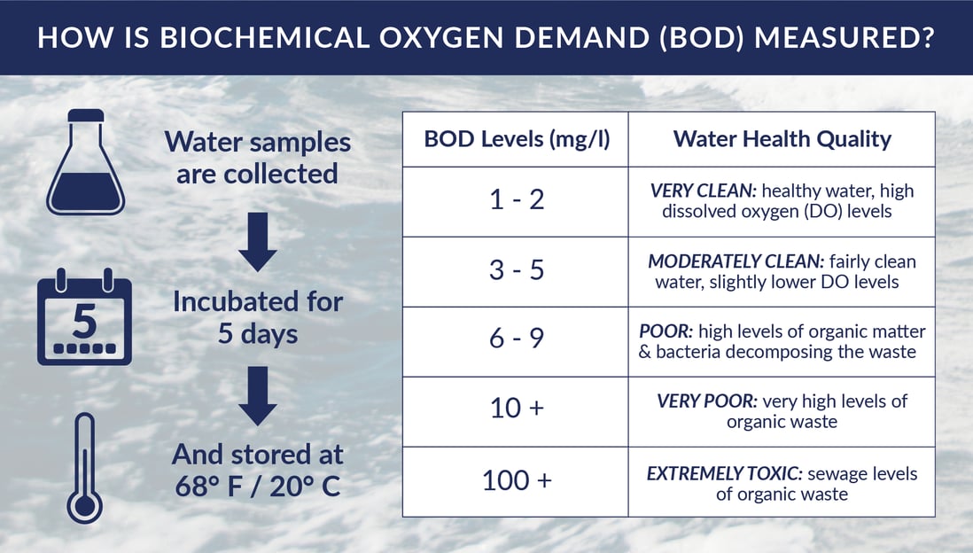 Ice Slicer graphic showing how biological oxygen demand is measured