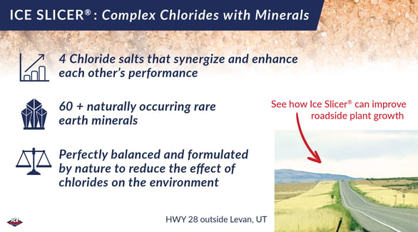 Ice Slicer contains complex chlorides and minerals