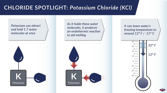 How does potassium chloride work