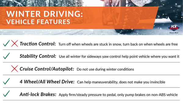 Vehicle features to use during the winter