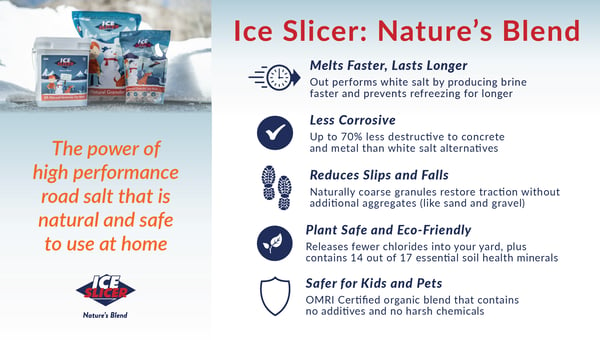 Advantages of Ice Slicer Nature's Blend Ice Melt