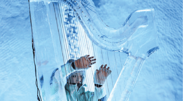 Ice harp, photo courtesy Ice Music Festival Norway