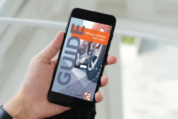 Phone with Winter Driving Guide