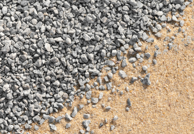 Sand and gravel road aggregates