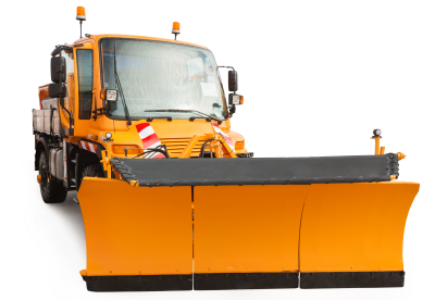 Clean snow plow